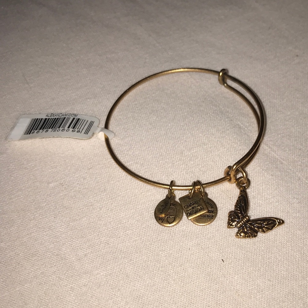 Alex and Ani Butterfly Charm Bracelet